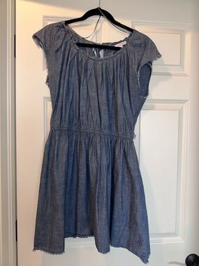 Lauren Conrad Blue Chambray Jean  Dress Sz L